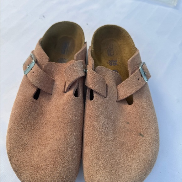 Birkenstock pick Suede Mules 6.5 36 Narrow used - Picture 2 of 2
